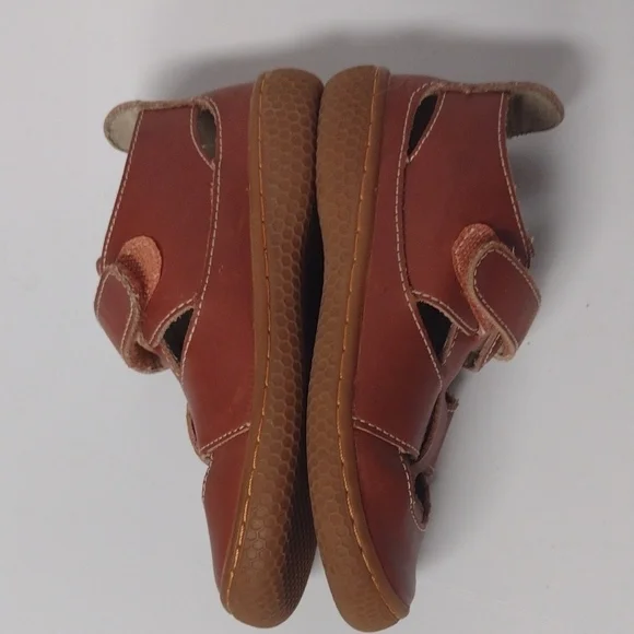 Livie & Luca Brown Sandals with Velcro Straps